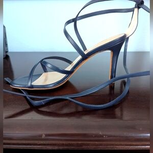 Maryam Nassir Zadeh (Hudson) navy blue lace up sandals NWT